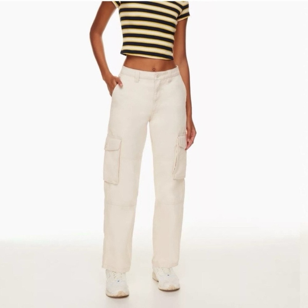 TNA White Cargo Pants